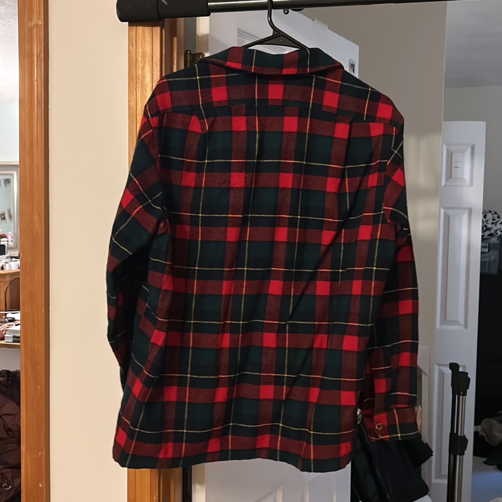 Pendleton Plaid Virgin Wool Button Down Large - image 6
